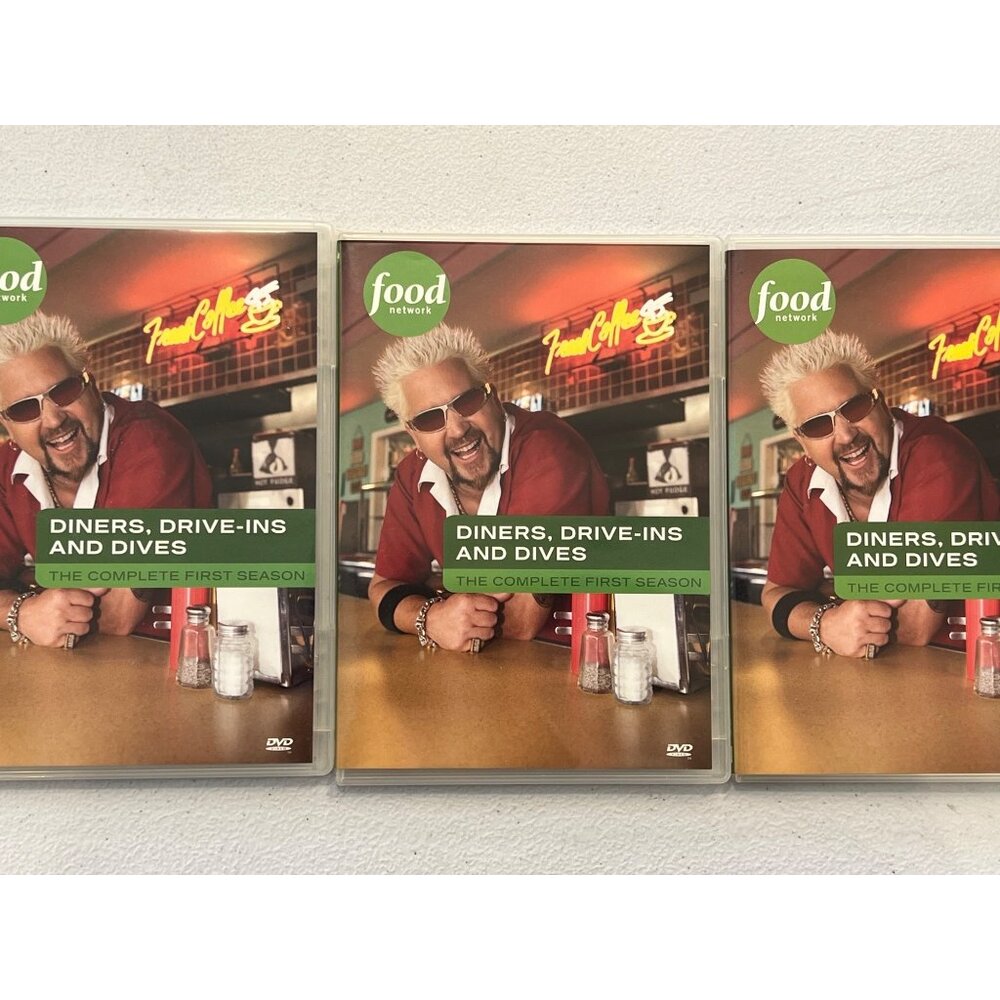 Diners Drive-Ins And Dives 2007 DVD 1st Season Food & Travel Pre-Owned